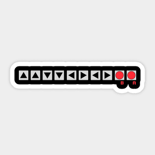 Konami Code II Sticker